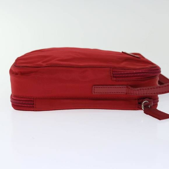 PRADA Shoulder Bag Nylon Red Auth bs12212 - Picture 4 of 16